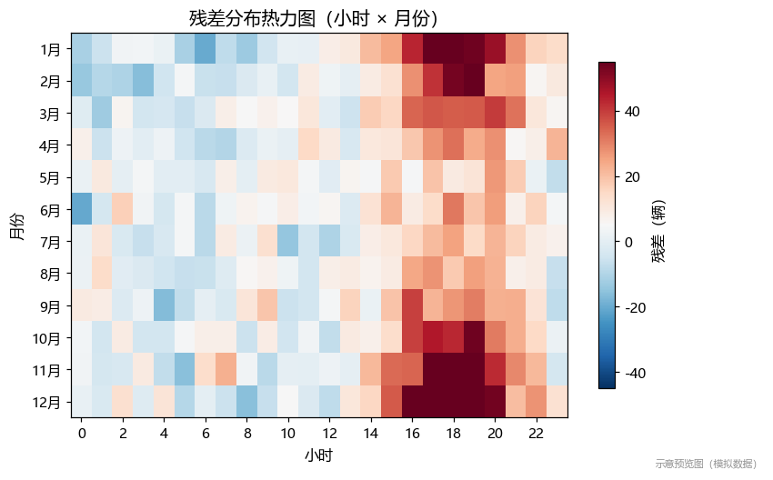 残差热力图